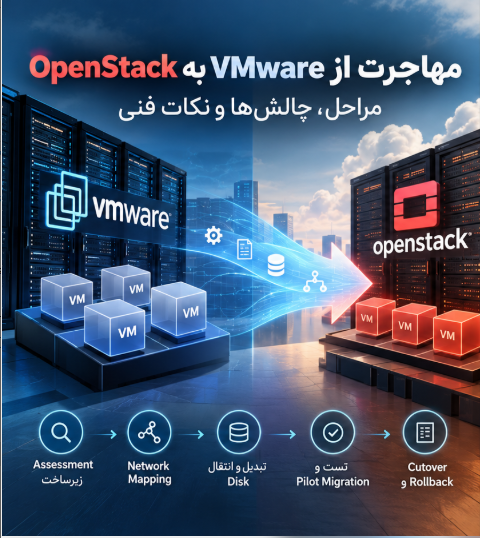 مهاجرت از VMware به OpenStack؛ مراحل، چالش‌ها و نکات فنی
