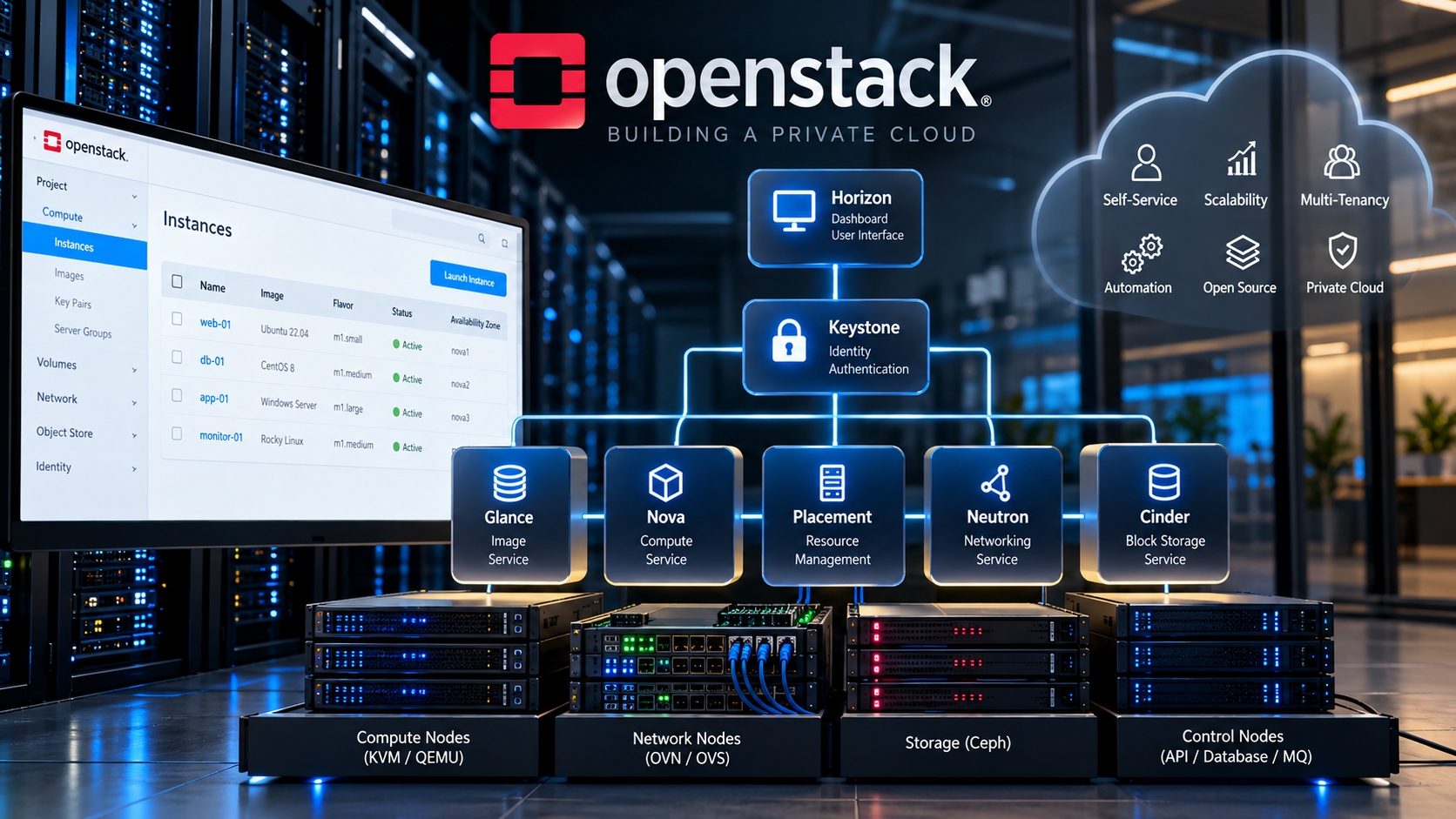 OpenStack چیست؟ تجربه من از معماری، سرویس‌ها و راه‌اندازی یک Private Cloud